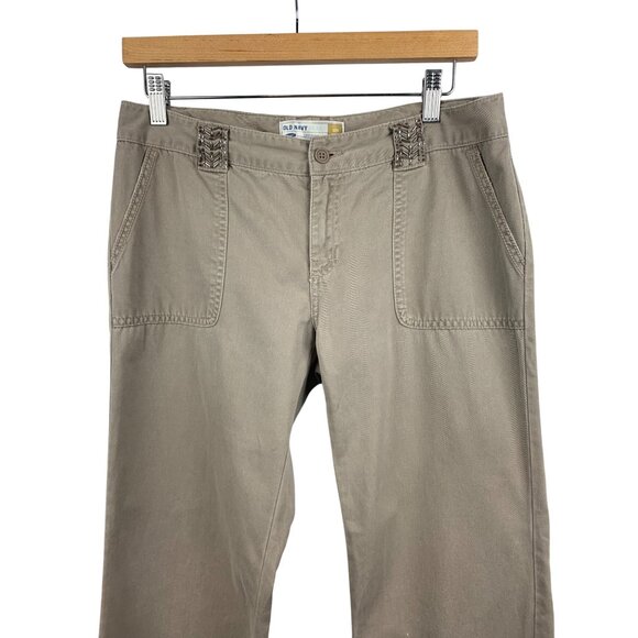 Old Navy Womens Low Waist Khaki Pants Size 4 - Picture 2 of 7